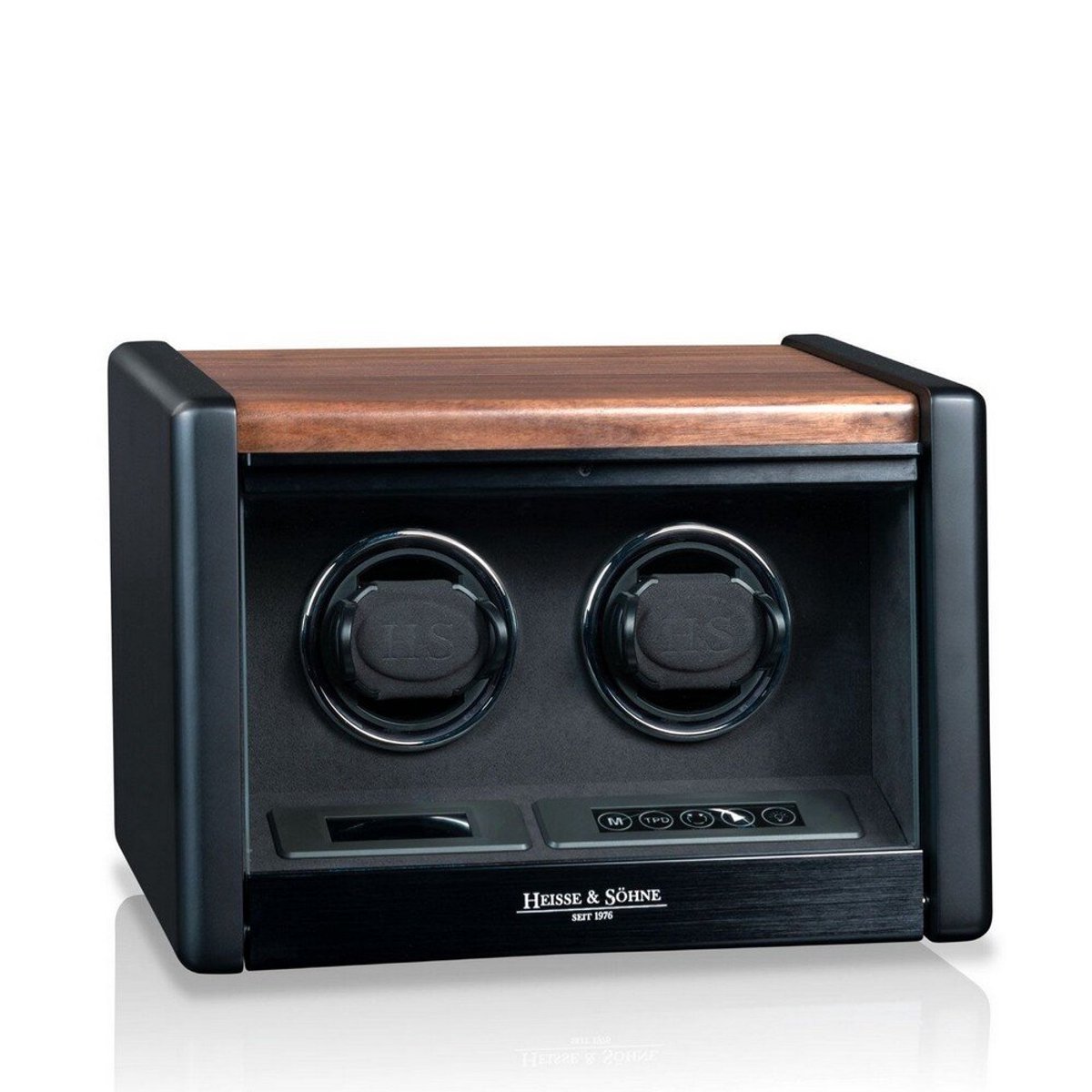 Heisse Söhne - 70019-219.32 - Horlogeopwinder - voor 2 horloges - Madrid 2 - Natuurlijk licht eiken