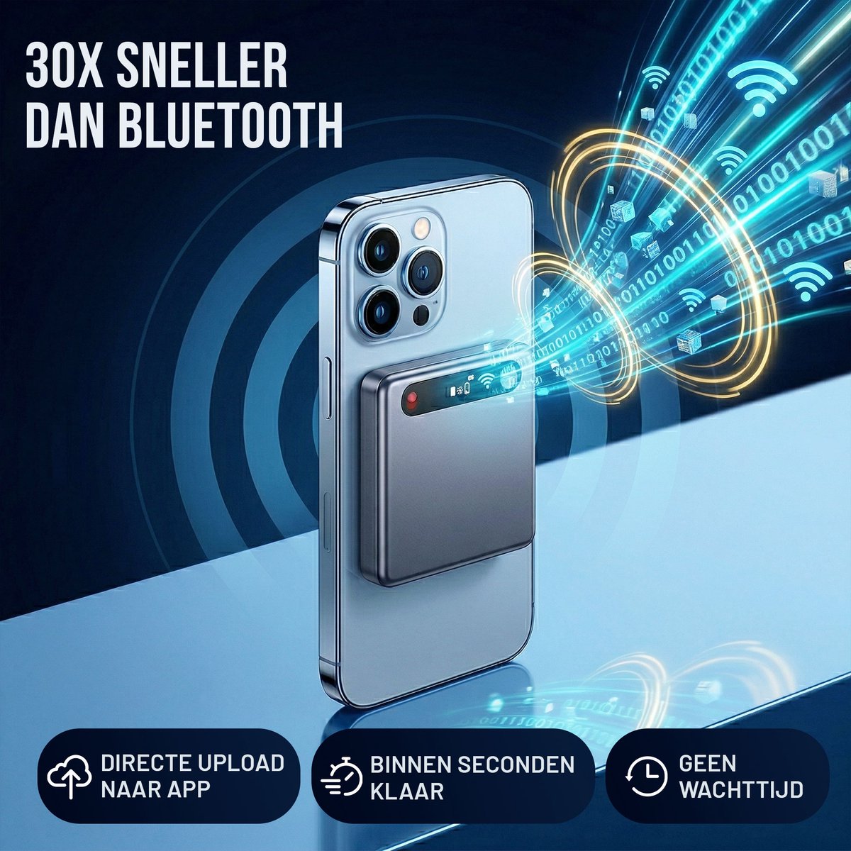 NP Goods AI Voice Recorder Wifi Transfer 64GB Dictafoon - afbeelding 2