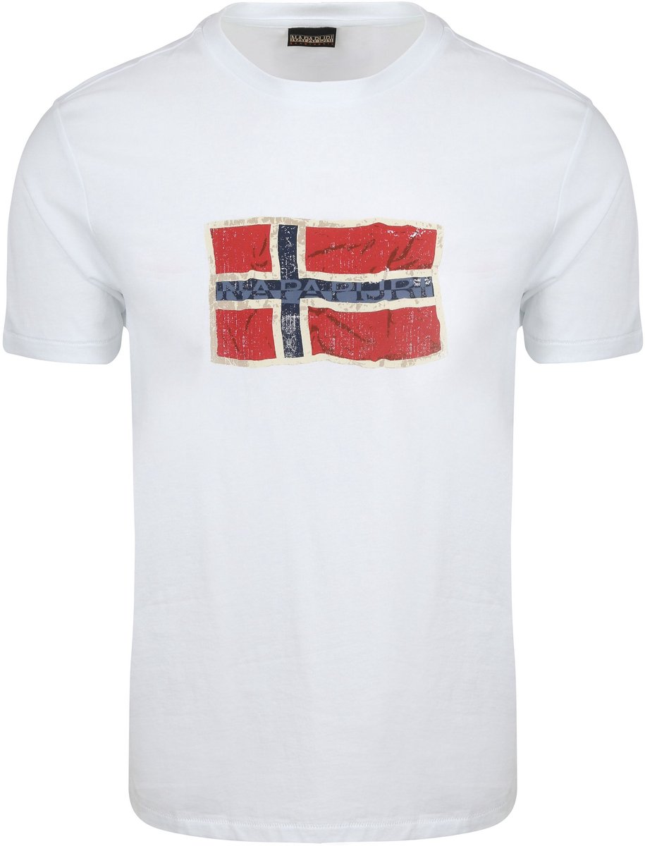 Napapijri T-shirt Mahsa – Heren Casual T-shirts Wit
