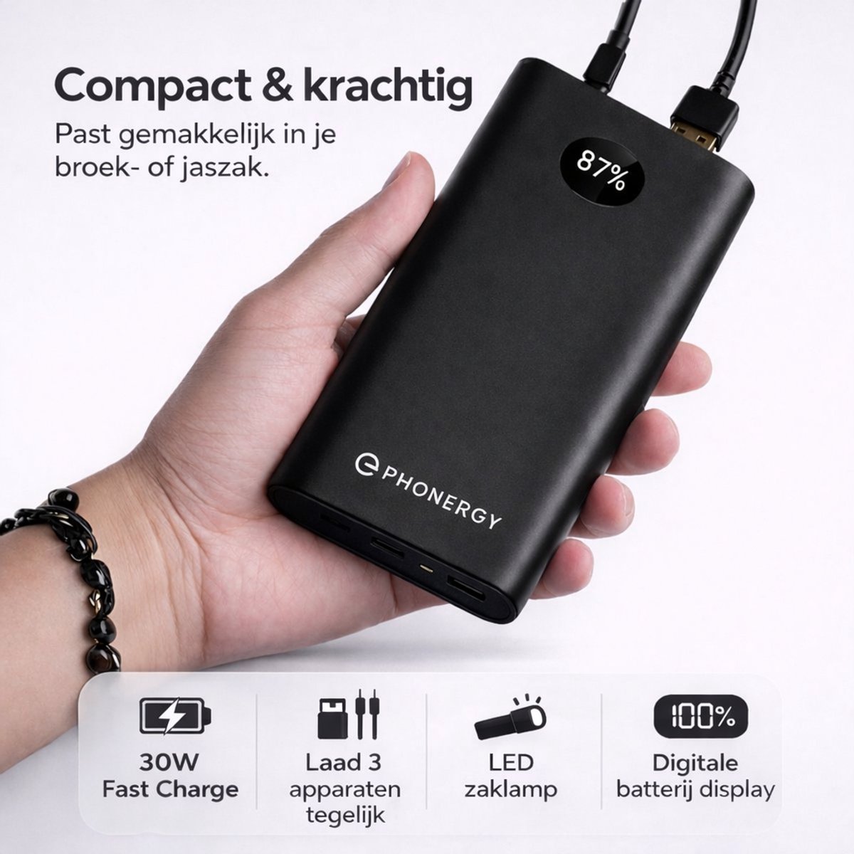 Phonergy Primo Speed Powerbank 20000 mAh met Quick Charge - afbeelding 3