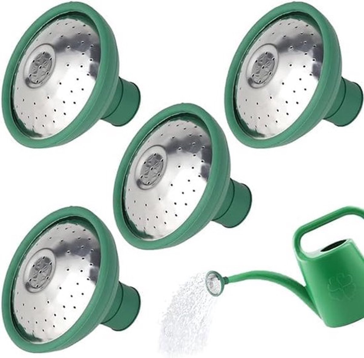 4 Stuks-sproeikop - sproeikop voor gieter-sproeikop gieter-Broeskop - broeskop voor gieter-broeskop gieter - plantengieter - Voor Gieter 22mm - Voor Water Geven Tuinplanten Bloemen - IndoorEn 0utdoor - Groen
