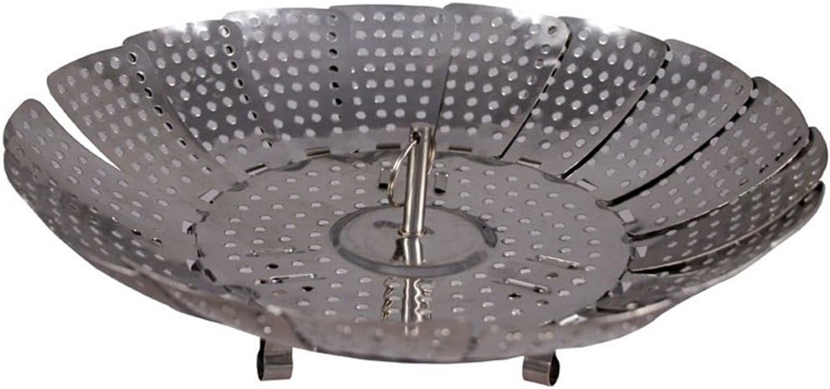 Stoommand RVS Stoominzet Kookpan Gezond Koken Verstelbaar 18-25cm Diameter 22cm Zilverkleurig