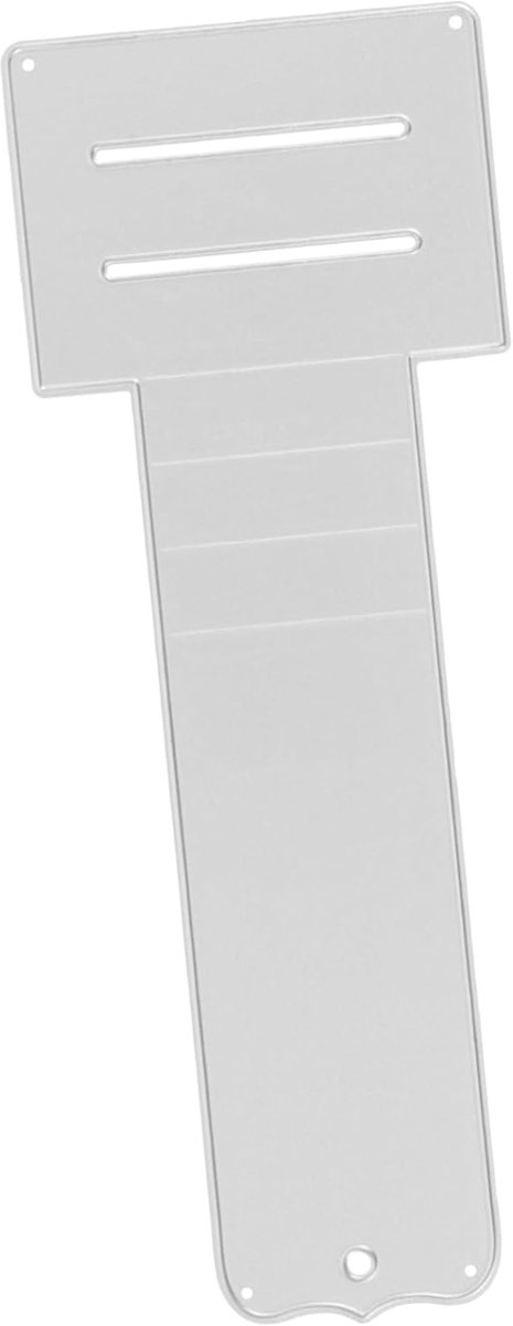 Kaart Snijmal - Papier Stansvorm - Kaarten Maken - Push-pull Mechanisme - 16.5x6cm - Zilver
