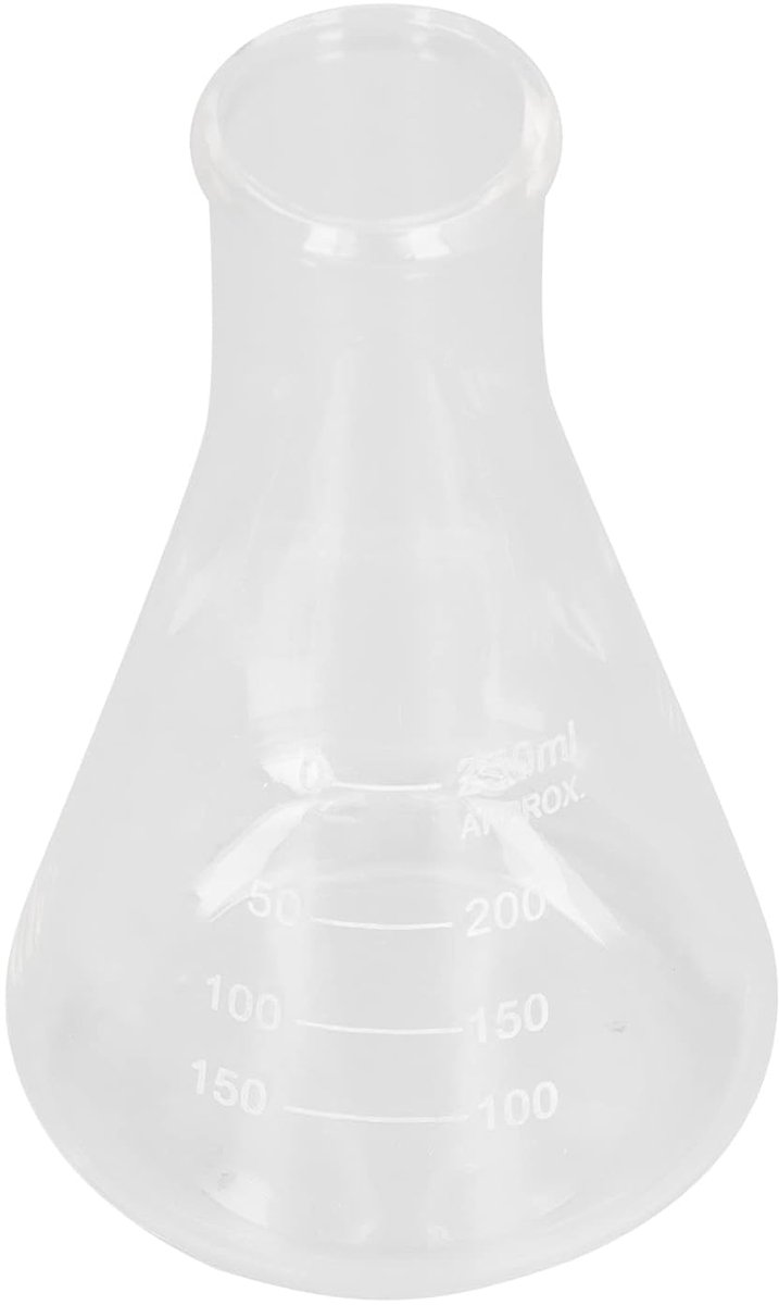 Erlenmeyer Kolf - Conische Fles - Laboratorium Werk - Hittebestendig Glas - 250 Ml