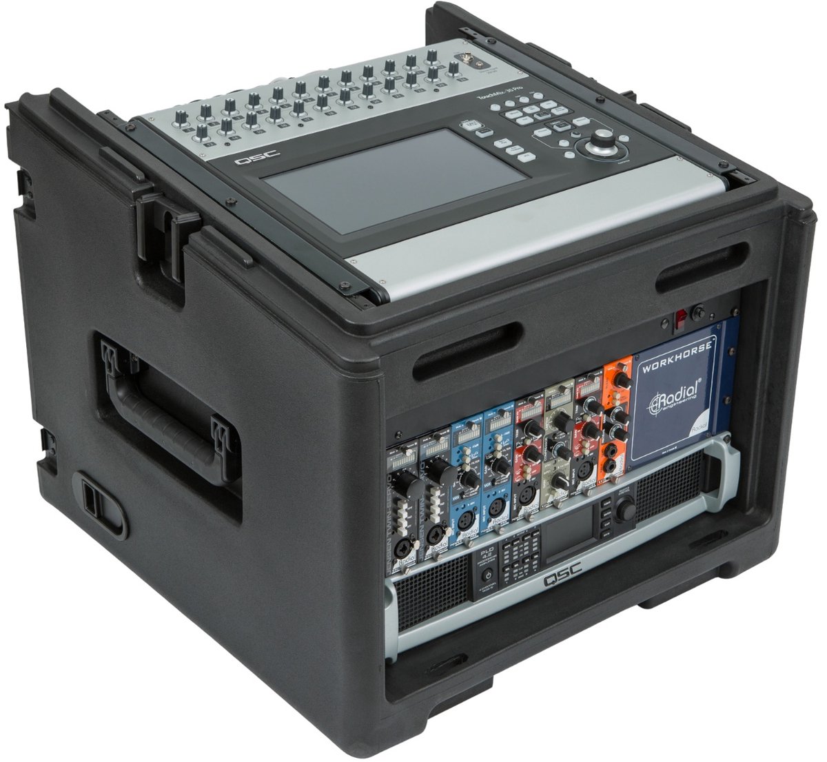 SKB - Compact Rack - 10U Top Rack & 6U Voor Rack - met Wielen