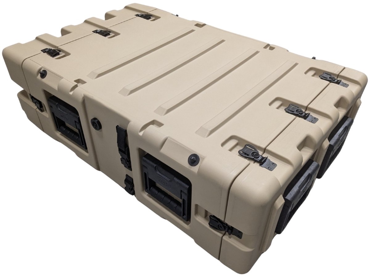 SKB - 3RR Series - 3U Verwijderbare Shock Rack - Beige - 24-inch diep