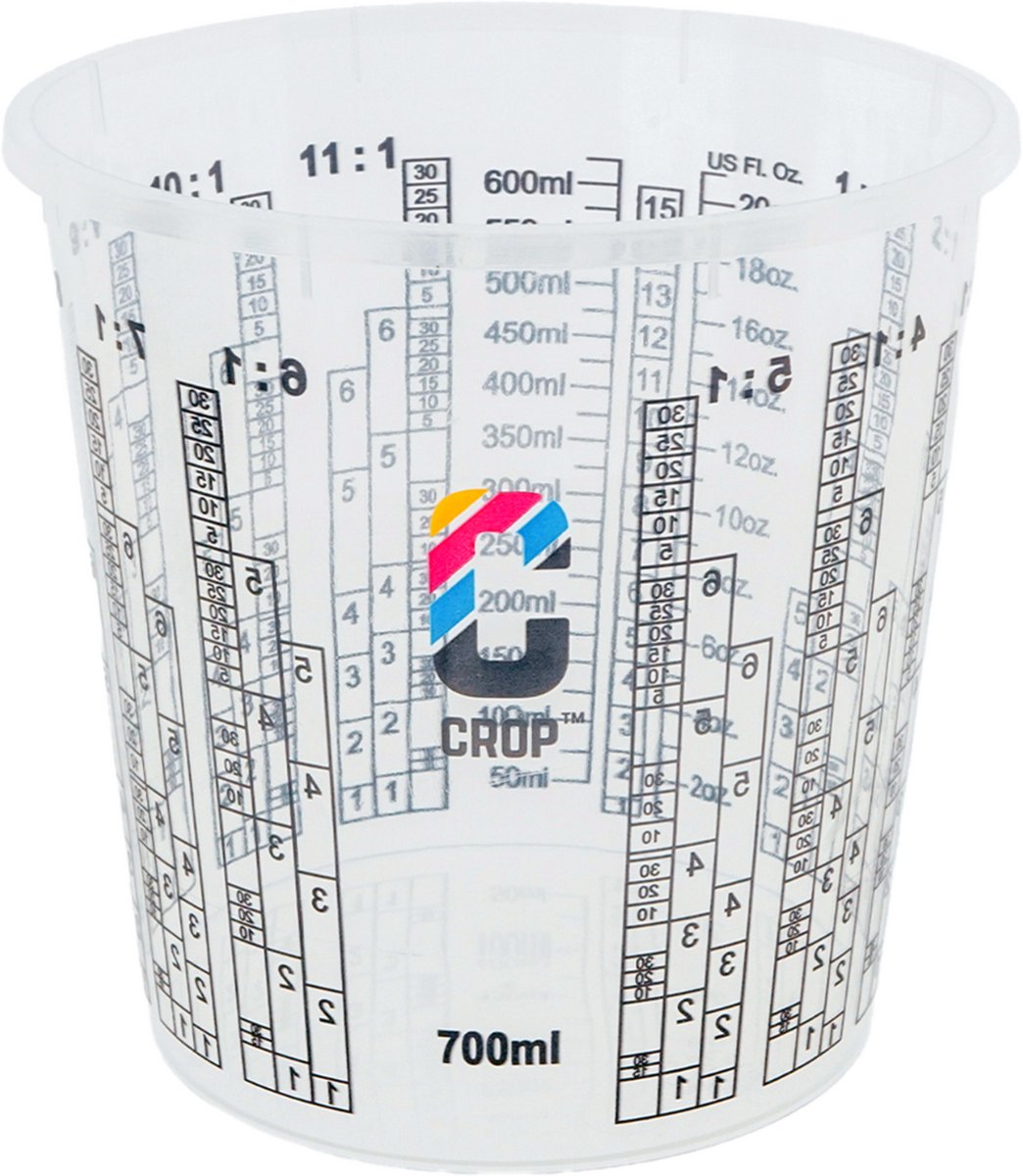 CROP Mengbekers 700ml - 10 stuks