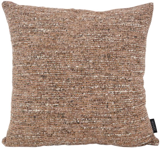 Coussin décoratif Chenille Brun/Terra | 45 x 45 cm | Polyester
