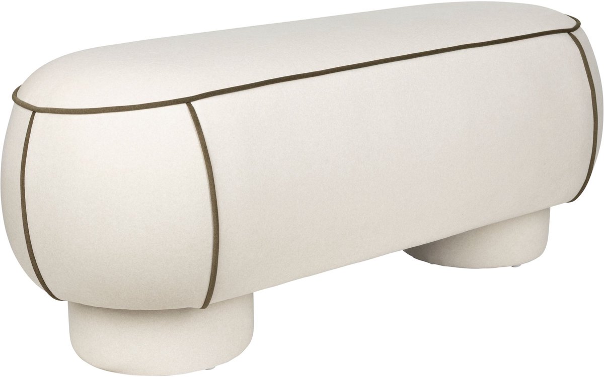 Housecraft Living Marina Bankje 121 cm Wit