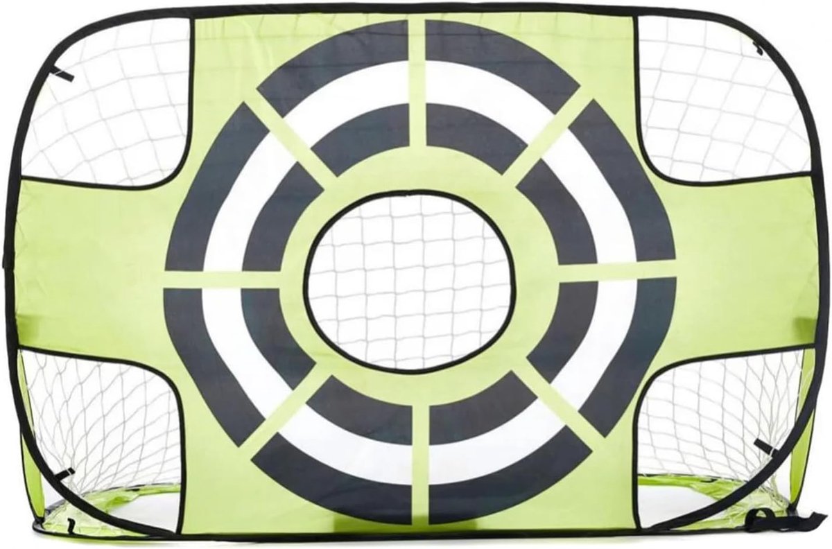 Voetbaldoelnet - Sportnet - Gooitraining - Snelmontage opvouwbaar - 120x80x80 cm