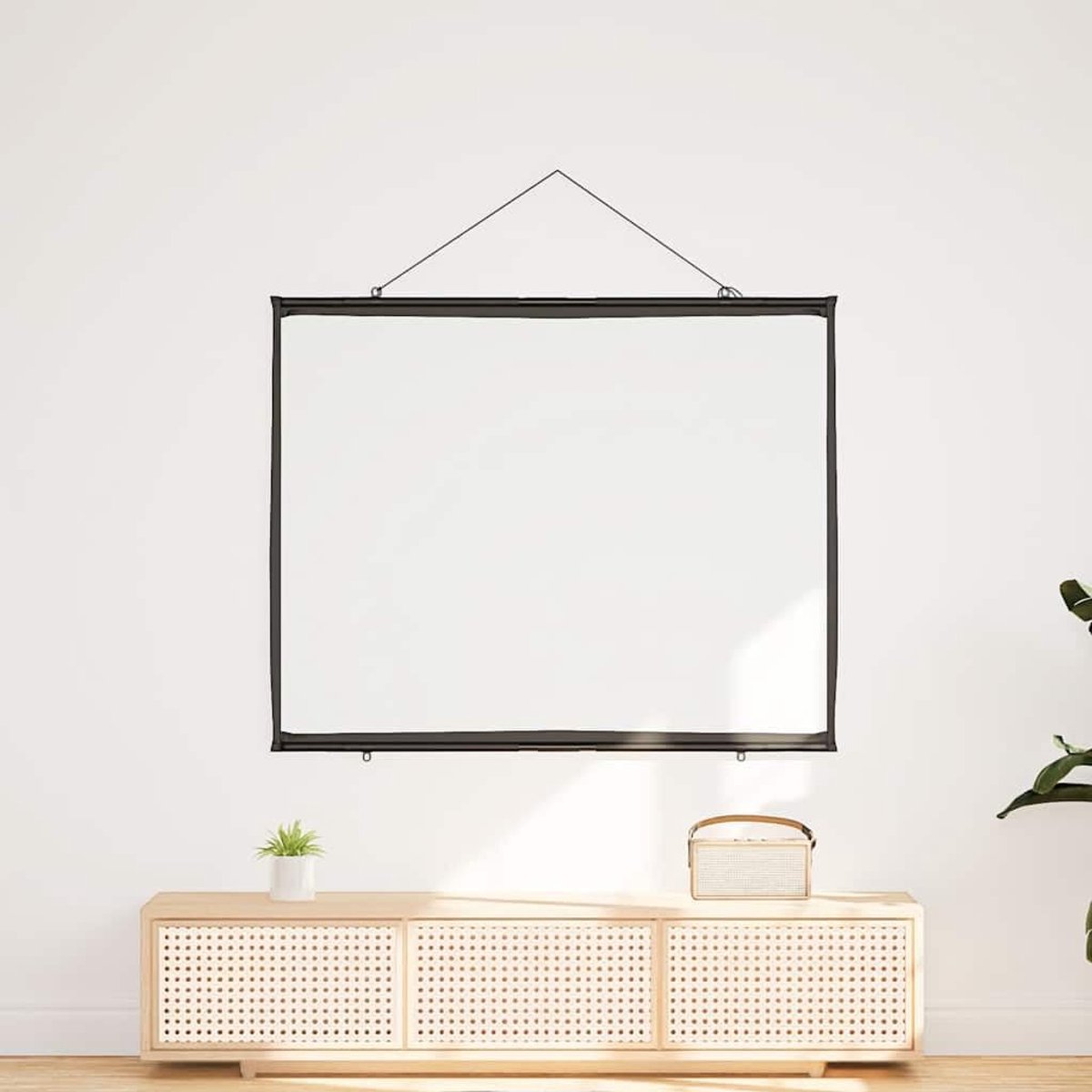 Projectiescherm - Projector Canvas - Thuisbioscoop Kantoor - Mat Wit Scherm - 60 Inch 4:3 - Mat Wit