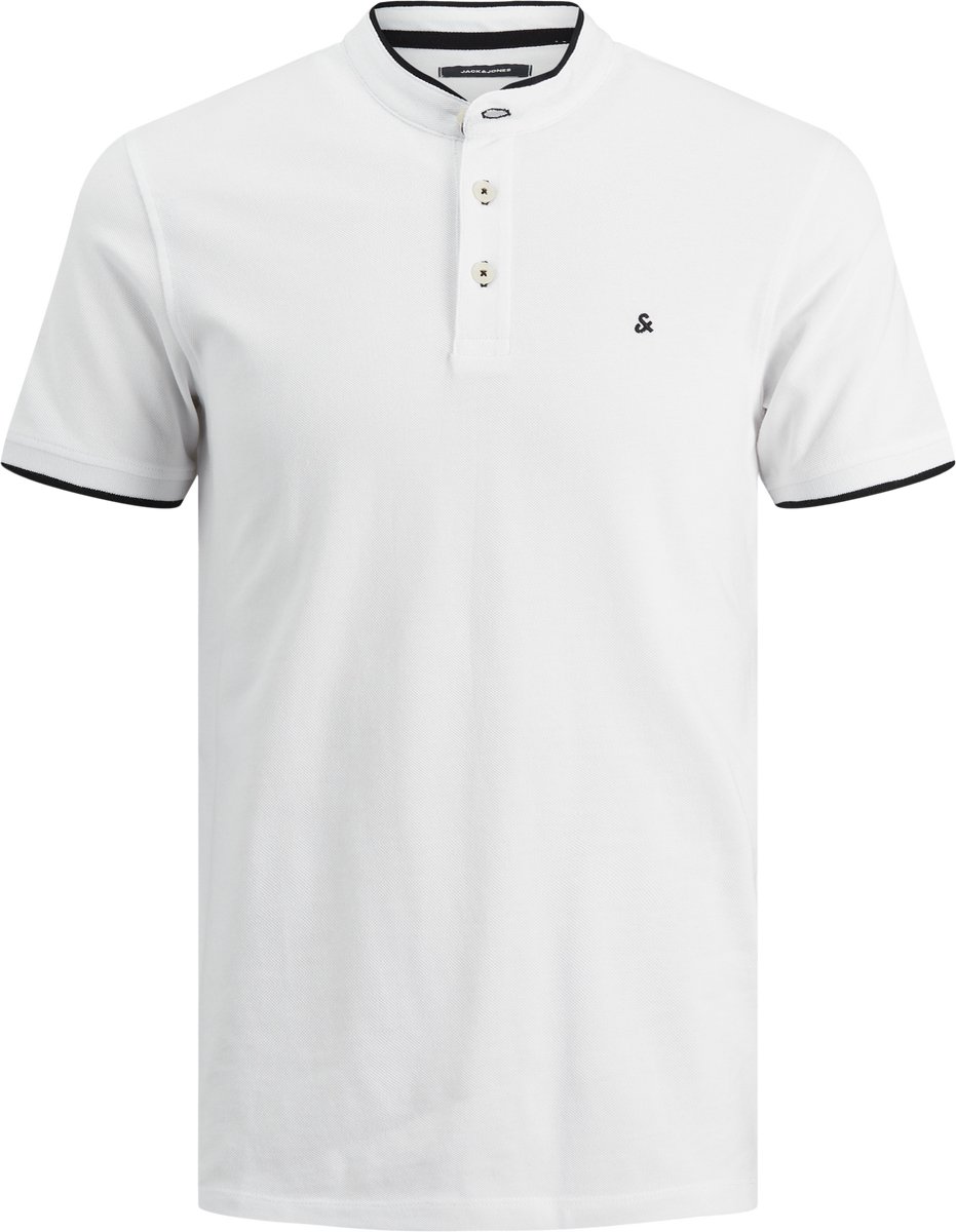 JACK & JONES - JJEPAULOS MAO POLO SS NOOS - Mannen Poloshirt - Maat XL
