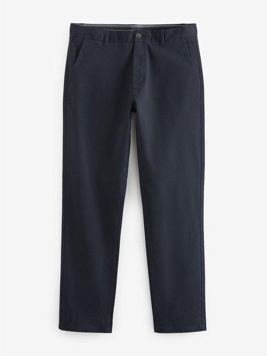 Next - Heren - Stretch-chino's, 2-pack, rechte pasvorm - Grijs