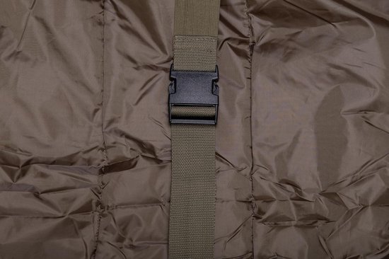 Slaapzak 4 Seizoenen - Mummy Slaapzak - Vissen Kamperen - Fleece Voering - 220x90cm - Groen van Merkloos — afbeelding 4