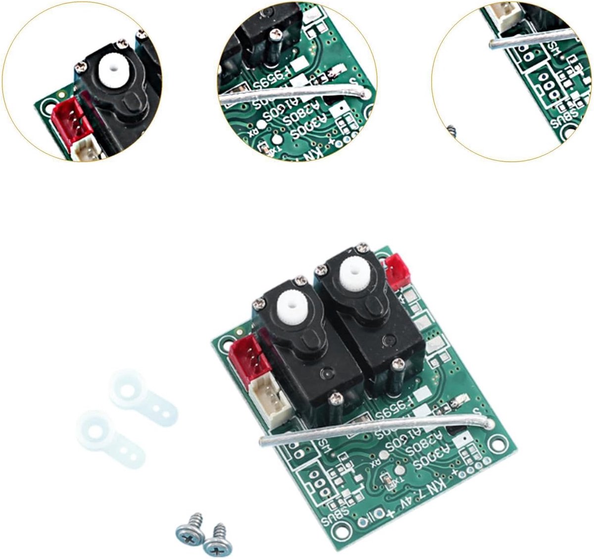 RC Ontvangerprintplaat - Vliegtuig Onderdeel - Vliegtuig Reparatie - Duurzaam Materiaal - 2.79 x 3.4 cm