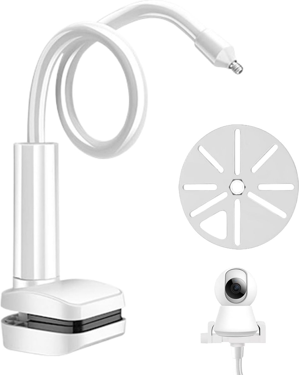 Babyfoonhouder Lange Arm - Camera Bevestiging - Kinderkamer Bewaking - Flexibele Klemclip - 0.5 of 1.5 Meter