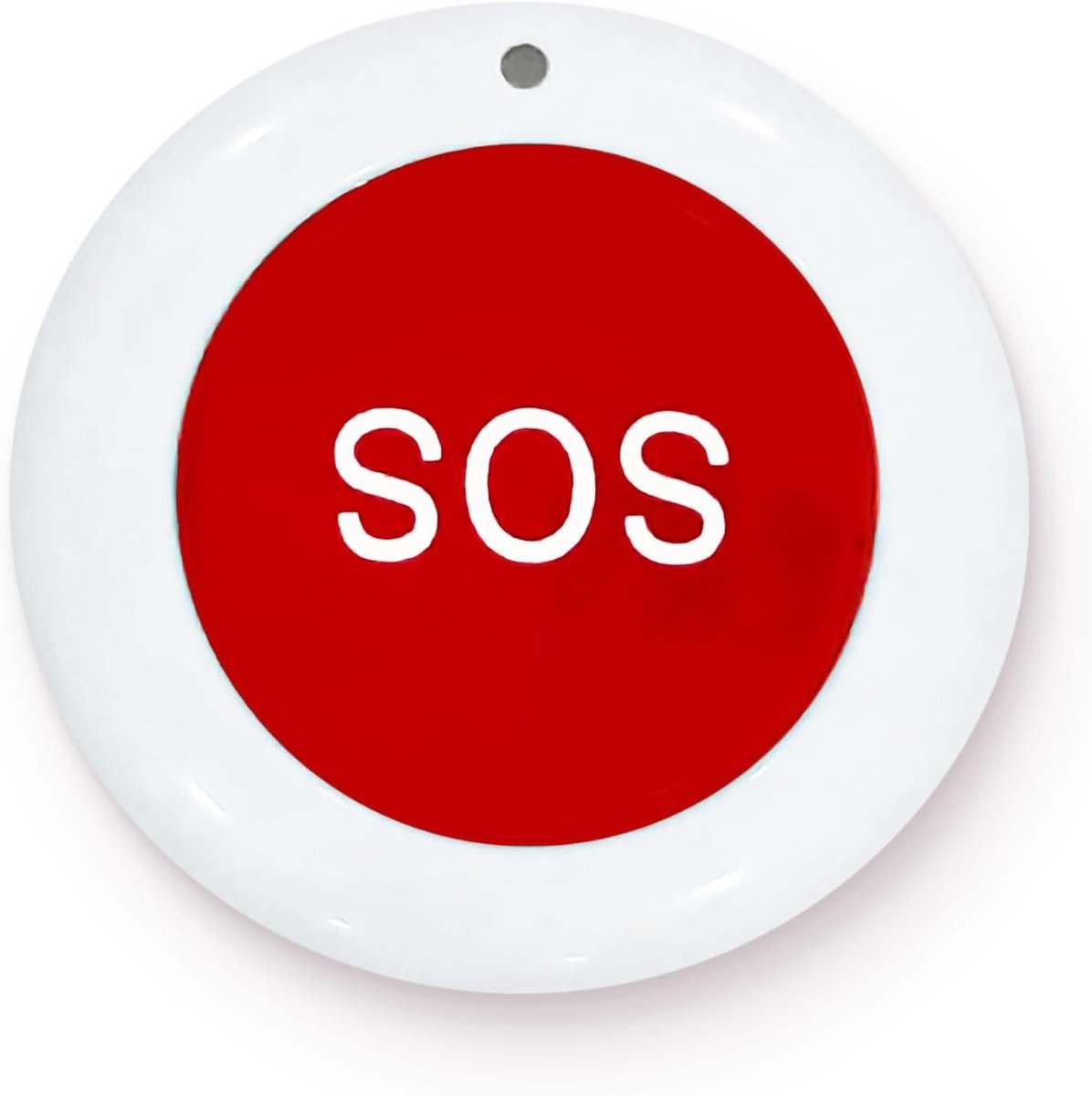 SOS Knop - Noodknop Hulp - Snel Hulp Aanvragen - Draadloze Bediening - 49x49x13mm - Rood