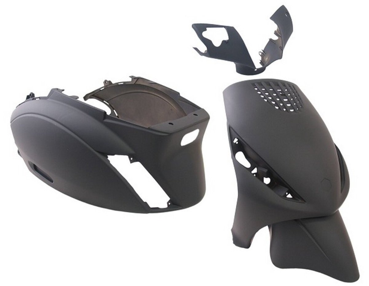 Plaatset Piaggio zip vanaf bj. 2000 4 delig mat zwart
