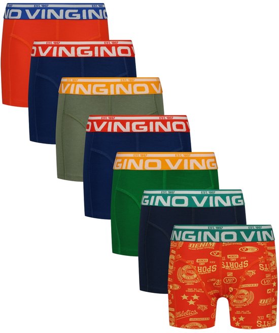 Vingino Sports 7-pack Jongens Onderbroek - Cherry Tomato