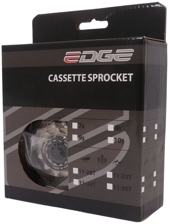 Cassette 11 speed Edge CSR9011 11-28T - zilver — afbeelding 2