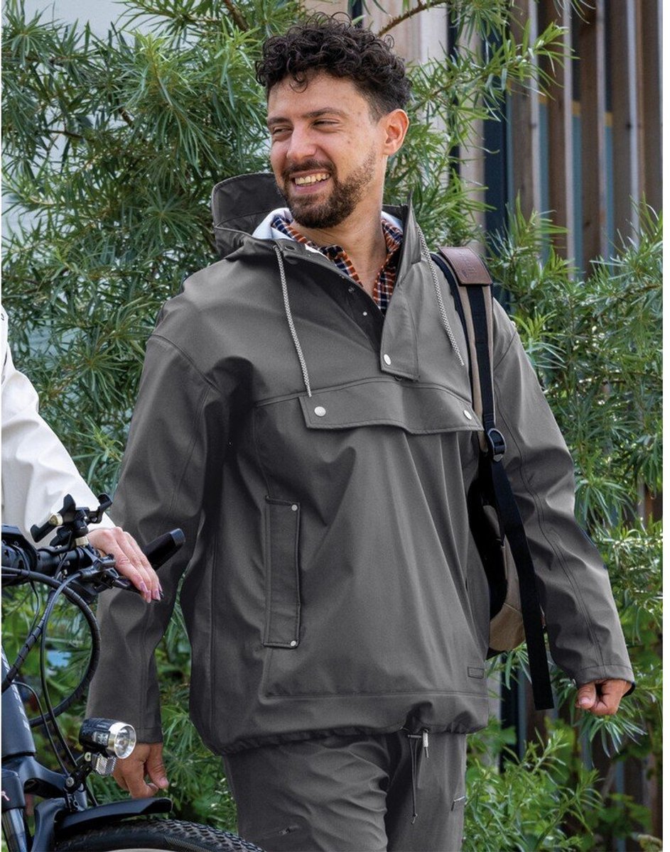 Regenjas Mirage Rainfall Closed Jacket - maat M - gemaakt van polyester soft touch - earl grey