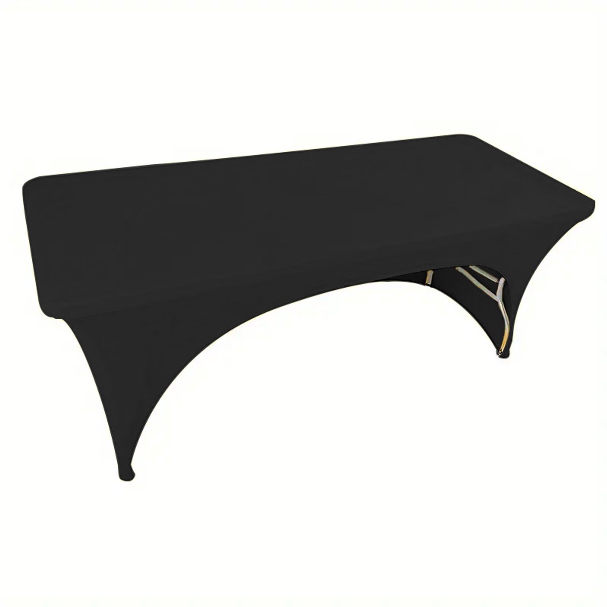 Meble odNowa - Tafellaken - Elastisch - Rechthoekig - 180x76cm - Zwart