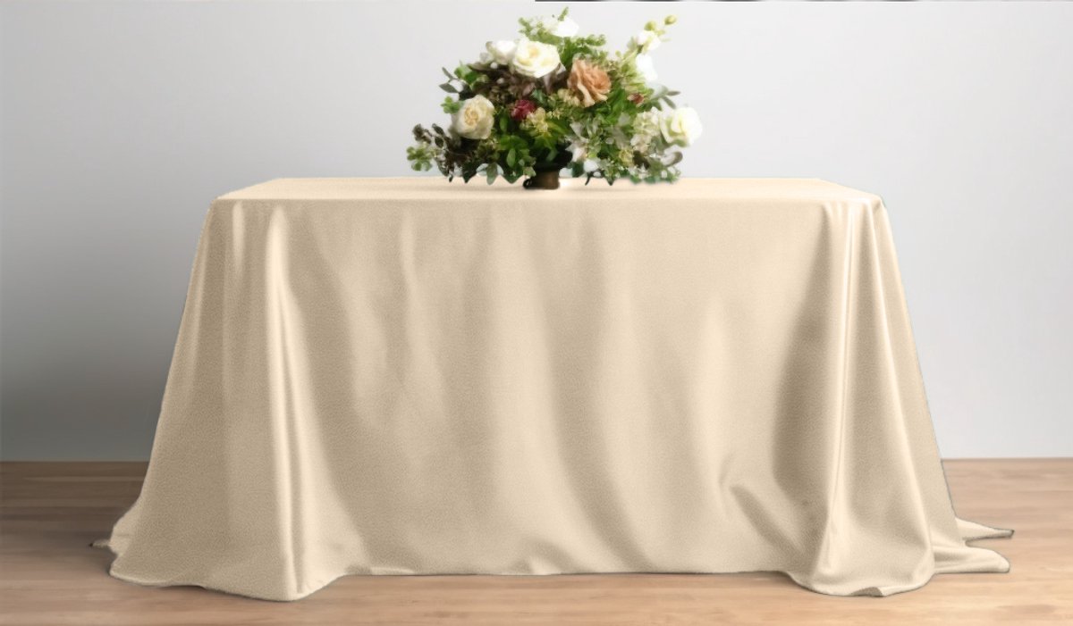 Meble od Nowa - Tafellaken - Mat Velours - Creme - 230x230cm