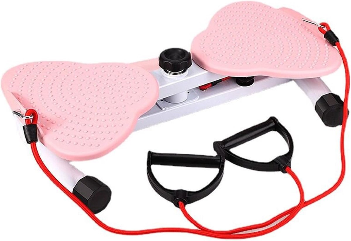 Taille Twister - Buikspier Trainer - Core Training - Stille Rotatie - 150kg Draagkracht - Roze
