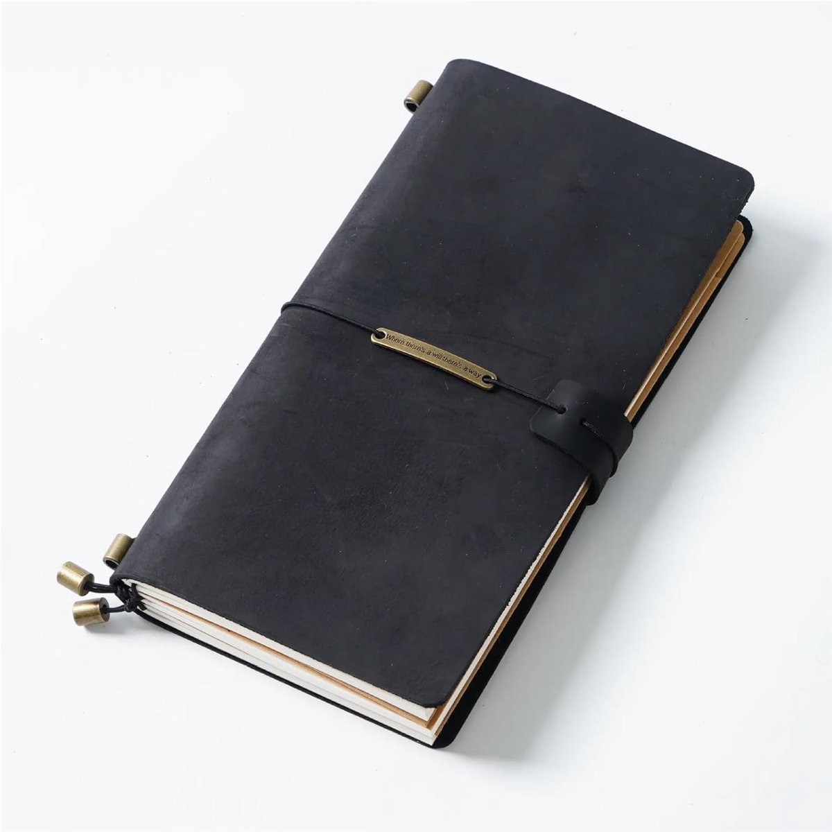 Reisdagboek Planner - Notitieboek Agenda - Reizen Herinneringen - Handgemaakt Lettertype - A5 Formaat - Zwart