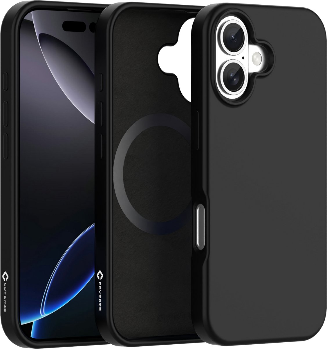 Coverzs liquid siliconen MagSafe hoesje geschikt voor iPhone 17 - Magsafe telefoonhoesje - Siliconen hoesje