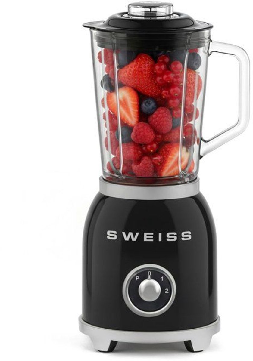 Vintage Blender - SWEISS - MXV9 - 1,5 L - Zwart