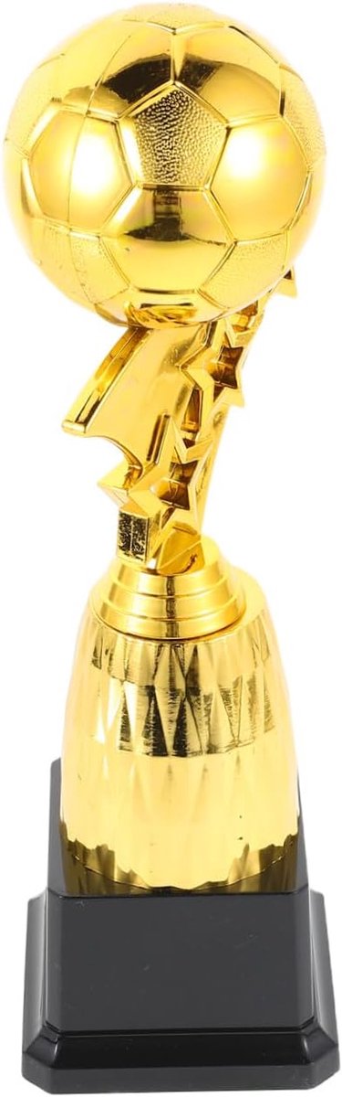 Voetbal Trofee - Award Beker - Sportevenementen Vieren - Realistisch Ontwerp - 25cm Hoog - Gouden