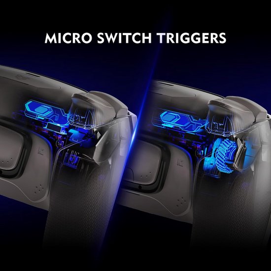 Gaming Controller - Draadloze Gamepad - Competitief Spelen - Hall Effect Joysticks - 16 x 10 x 6 cm — afbeelding 3
