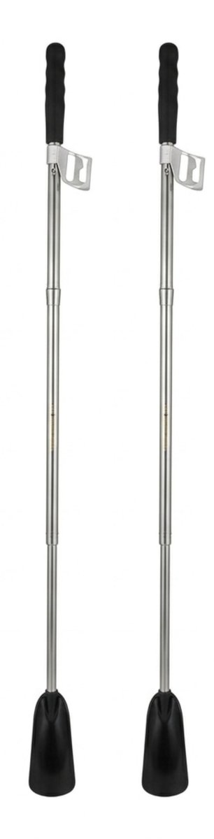 Haushaltshelden Schoenlepel - 2x - telescoop - zwart - 26-74cm - instaphulp