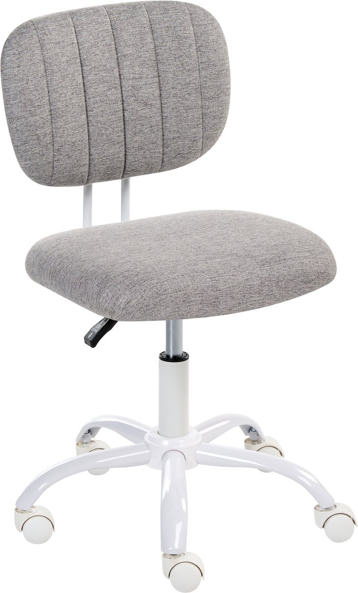 BUBBLY - Bureaustoel - Lichtgrijs - Polyester