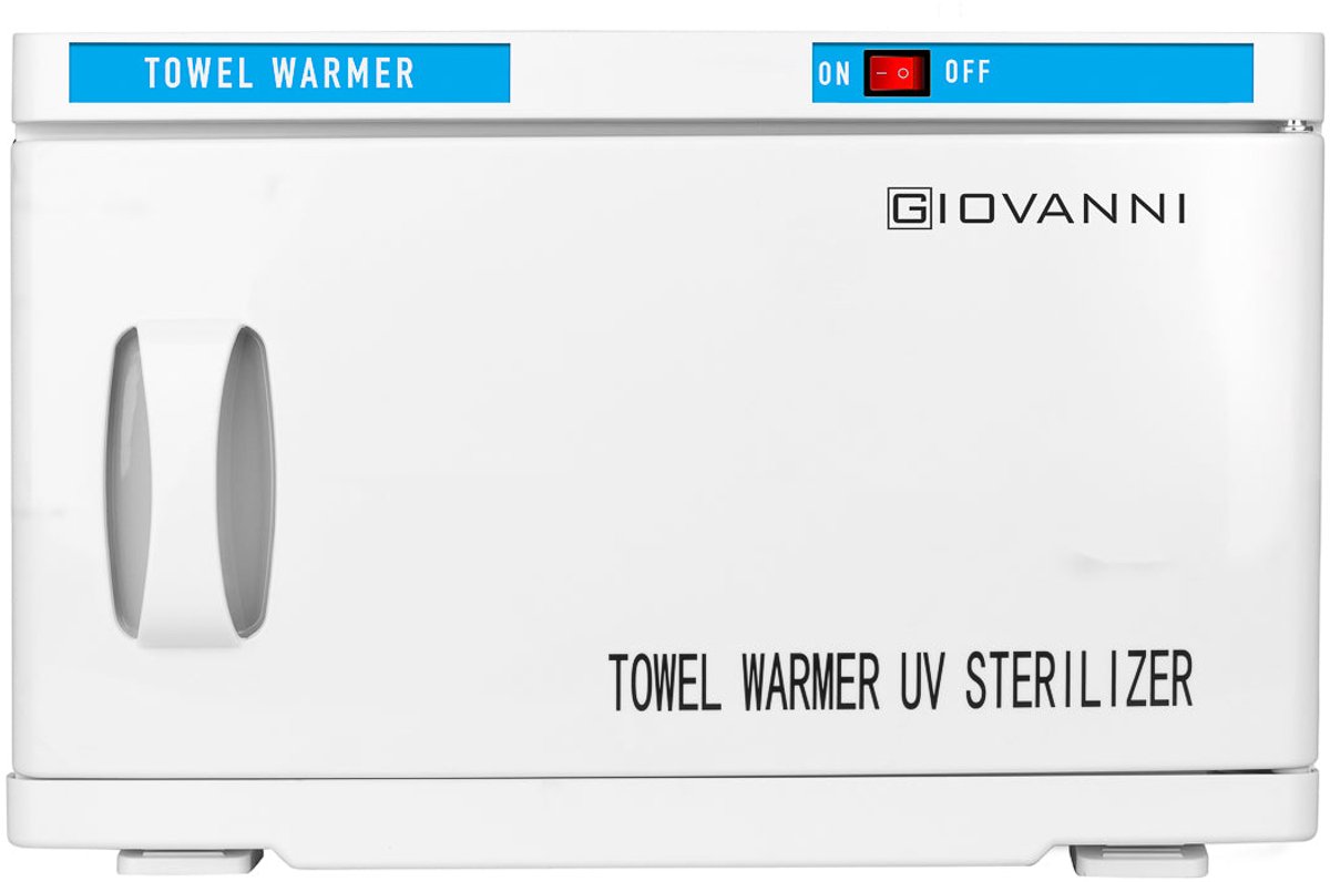 Giovanni Handdoekverwarmer met UV-C Sterilisator 16 Liter – Professionele Handdoekenwarmer voor Salon, Spa en Massage – Wit