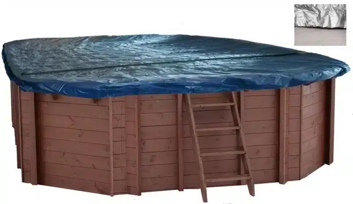Interline Bâche d'hivernage pour piscines en bois - Ovale - 840 x 490 cm