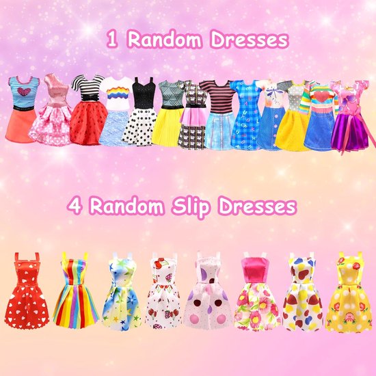76-delige Set Poppenkleding en Accessoires met Kleerhanger voor 11,5 Inch Pop van Merkloos — afbeelding 5