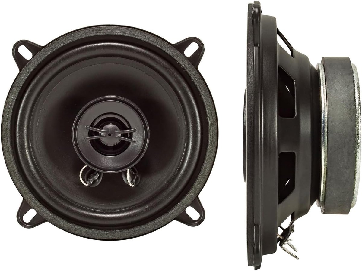 Coaxiale 2-weg Autoradio Luidsprekerset 130 mm (5.25 inch) 100 Watt Vermogen