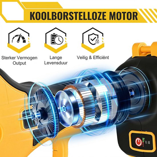 CONENTOOL Elektrische Snoeischaar Incl. Accessoires en 1 Accu - 25mm Snijddiameter - Borstelloze Motor - Professioneel Heggenschaar op Batterij - Draadloos van Conentool — afbeelding 4