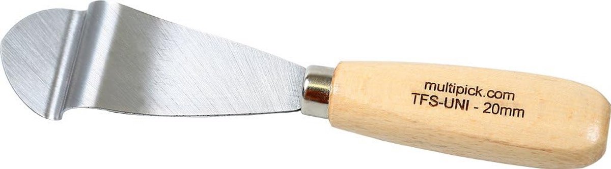 Deurkruk Gereedschap - Universele opener - Moeilijke deuren openen - Speciaal gebogen ontwerp - 20 mm breed - Zilverkleurig