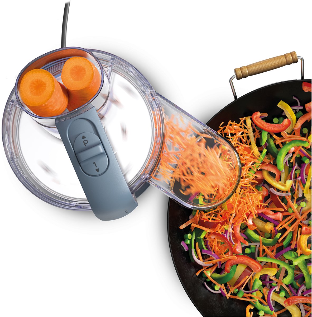 Kenwood MultiPro Go FDP23.140GY - Foodprocessor - Storm Grey - Express Serve - Go collectie thumbnail 3