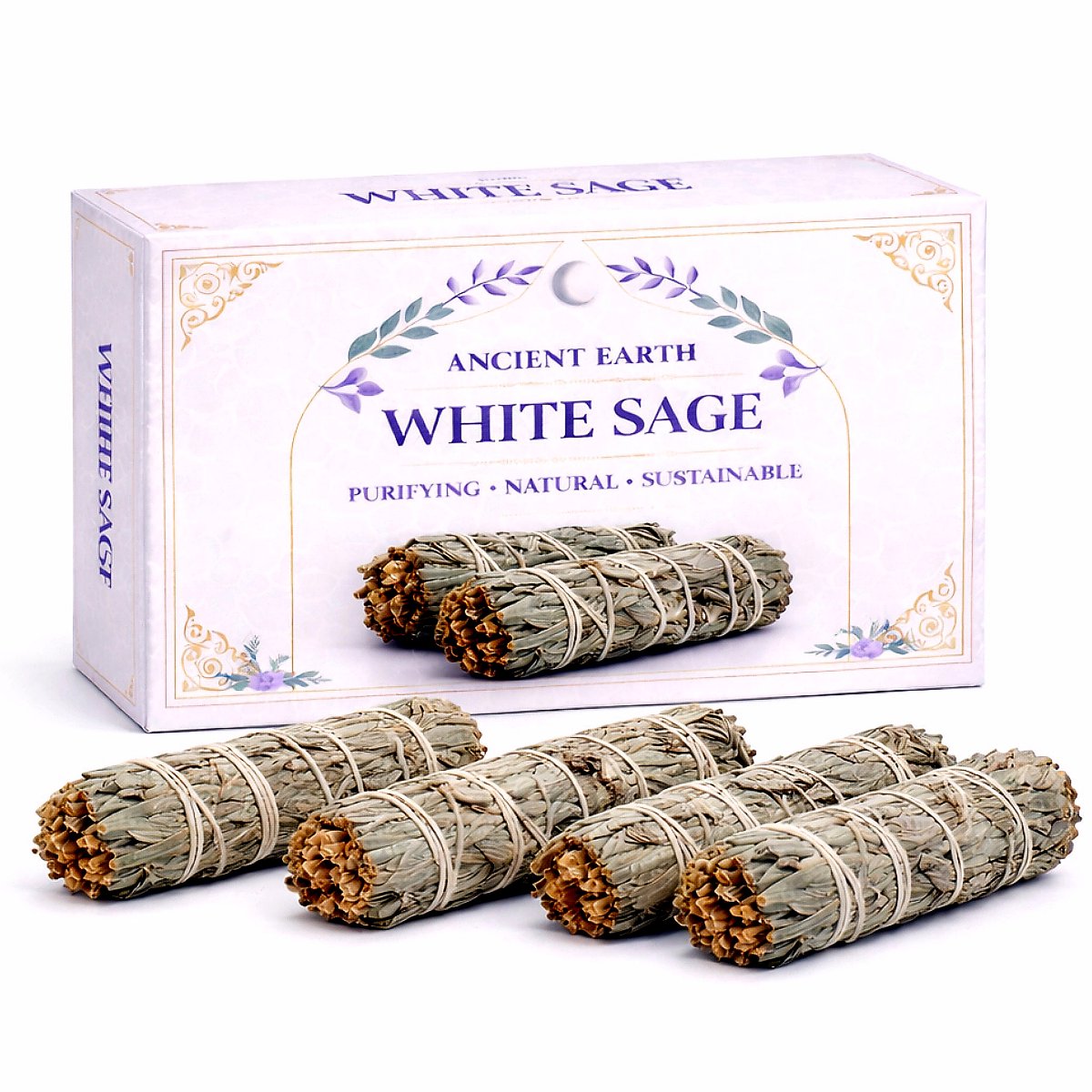 Witte Salie Smugde 4 Stuks uit Mexico - Premium Kwaliteit - White Sage - Palo Santo - Wierook