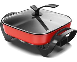Multifunctionele Elektrische Pan 5L met Antiaanbaklaag - Slowcooker en Kooktoestel