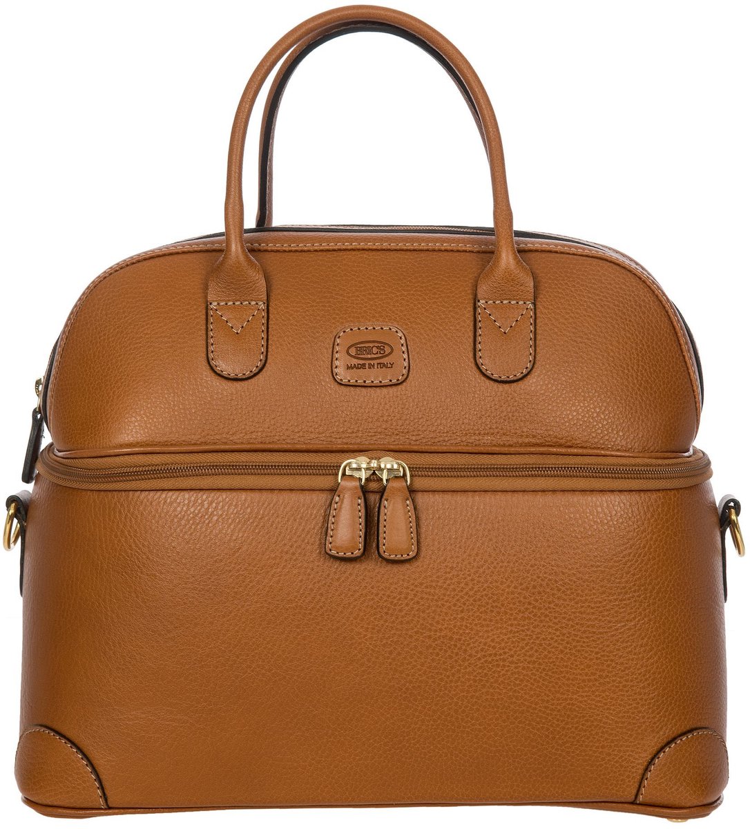 Bric's Life Pelle Beautycase 35 cm - 17 L - Ritssluiting - leder