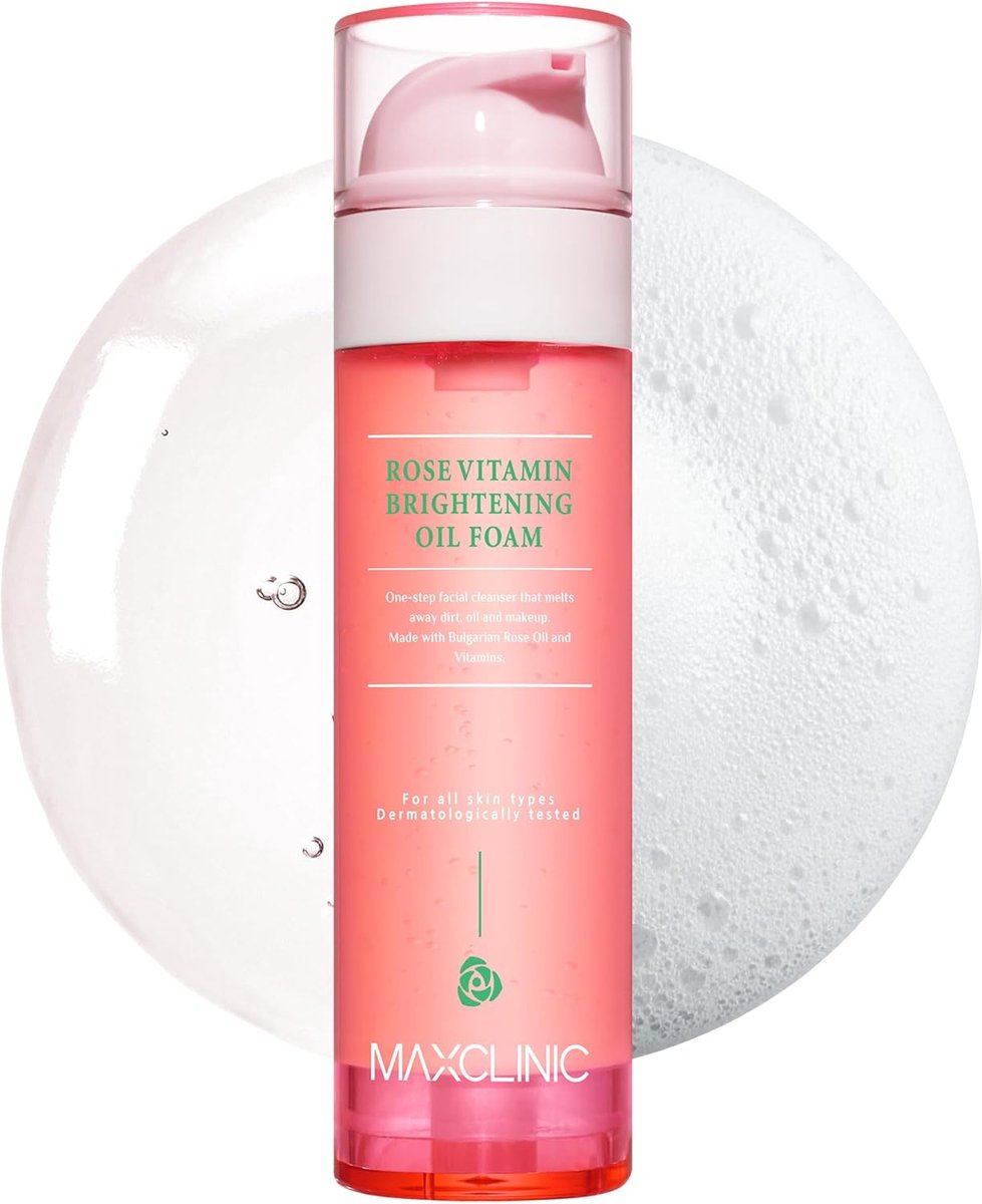 Maxclinic - Reinigingsschuim - Rose Vitamin Brightening Oil Foam - 100 ml