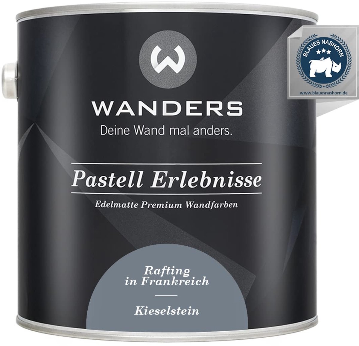 Wanders Muurverf - Edelmatte Krijtverf voor Hout en Meubels - Middel Grijsblauw - 2,5L