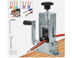 Kabelstripper machine 1-25 mm - Handmatig Draadstripper - Koper strippen - Draadpeller - Met Afneembare Handgreep - Zilver
