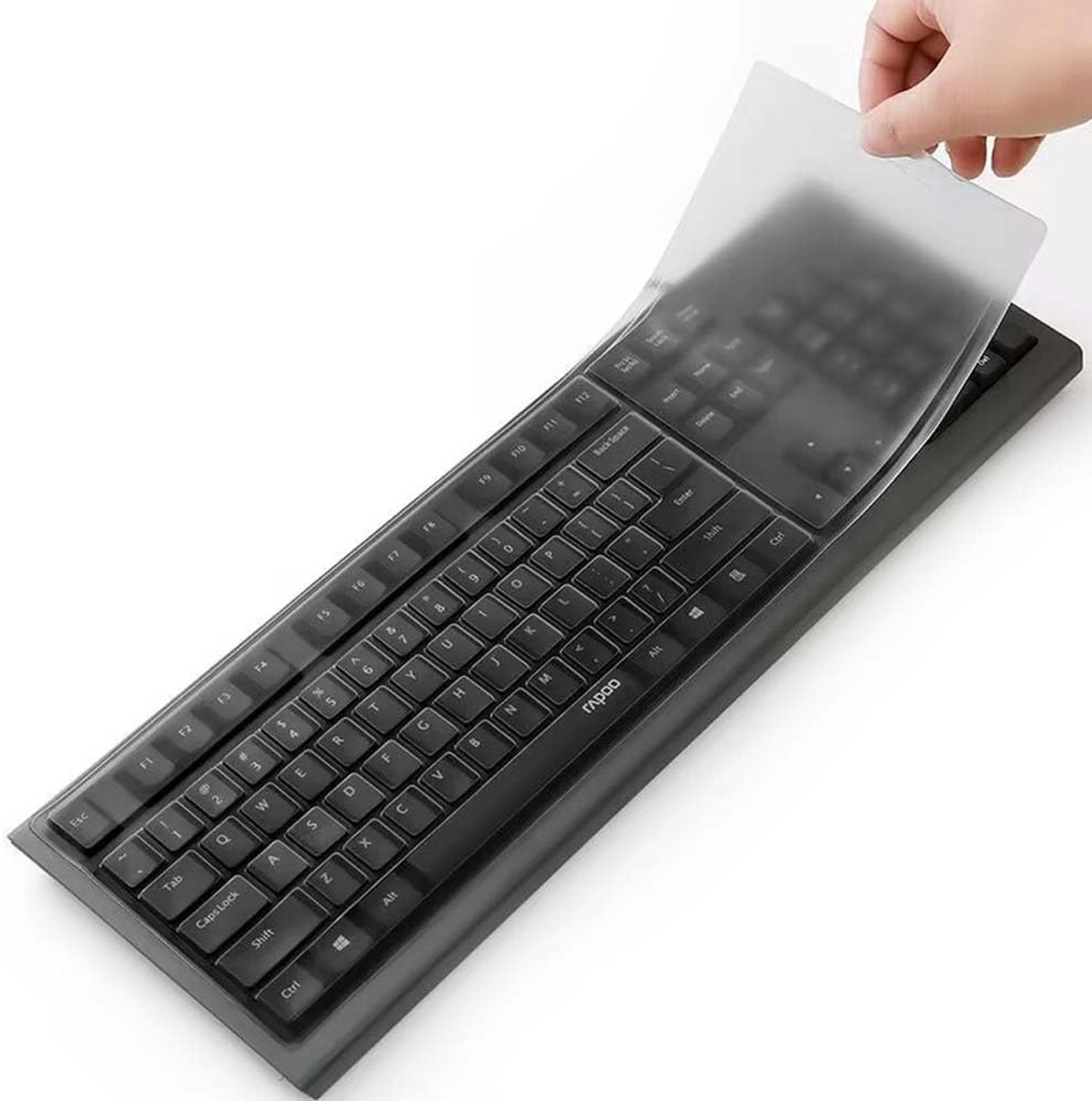 Ultra Dunne Clear Siliconen Keyboard Protector voor 104/107 Toetsenbord