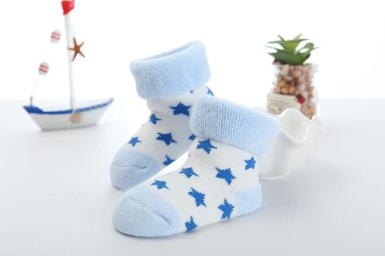 5 paar baby wintersokken - dikke thermische katoenen sokken van Merkloos — afbeelding 2
